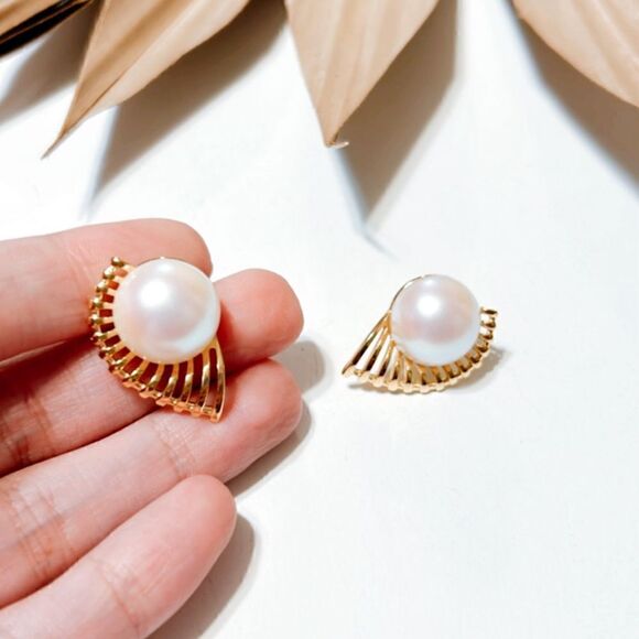 pearl earrings H173 - Picture 6 of 6